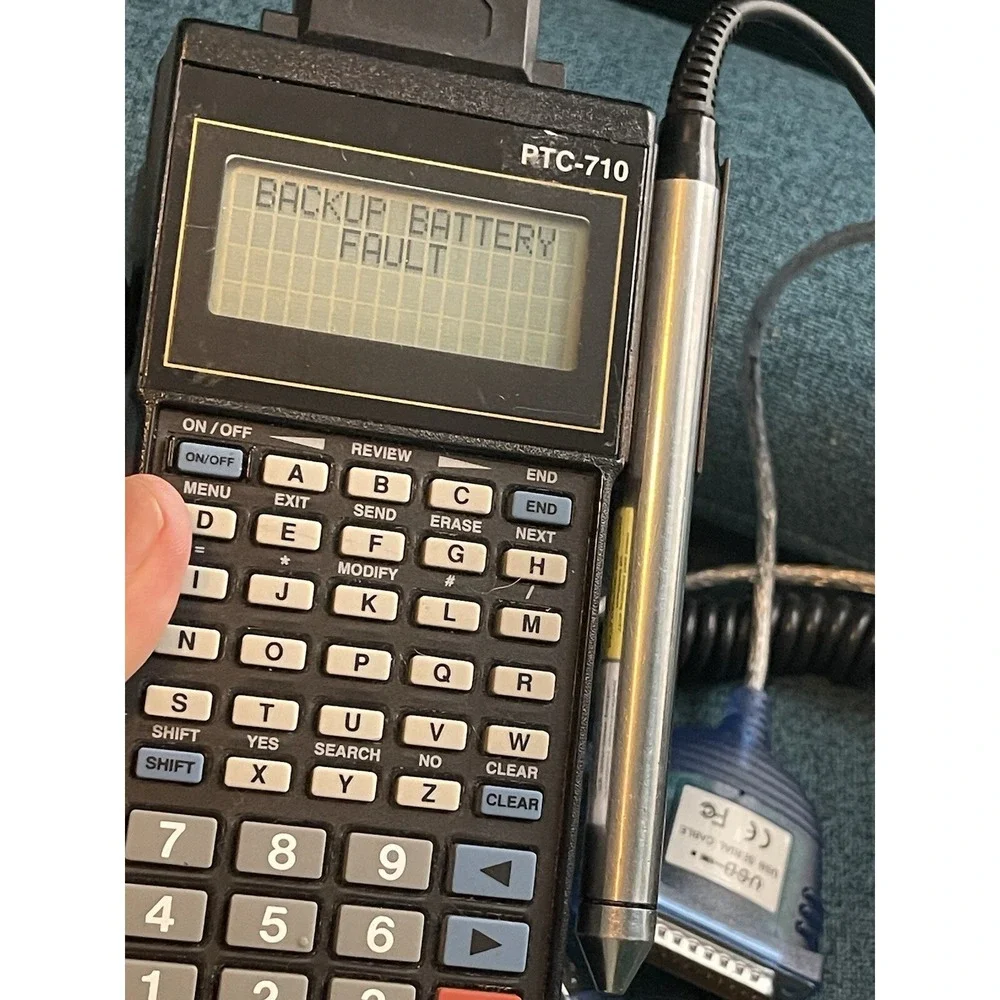 Vintage New Telxon Scanner Pen Barcode Reader Wand Power Supply PTC-710 - (asis)